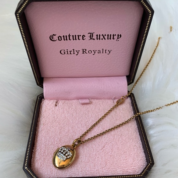 Juicy Couture Crown Locket Necklace - Picture 2 of 5